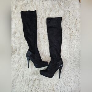 Black Over-the-Knee Boots